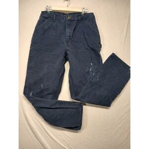 Carhartt Pants size 34 x 34 loose original fit carpenter workwear B11-MDT